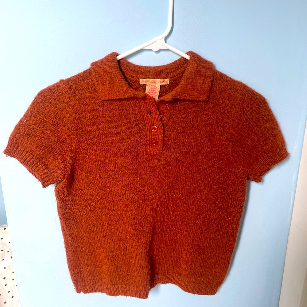 Copper Urban Outfitters Crop Top Sweater Tee